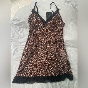 Fashion Nova Cheetah Slip Dress